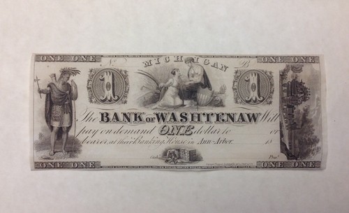 1830s one dollar the bank - dollar,