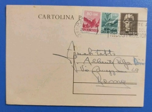 1946 intero postale turrita - 1946,