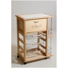 Carrello portafrutta portapane