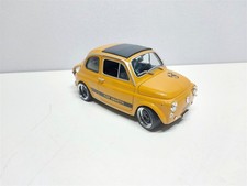 Fiat 500 L Abarth Giallo Positano del 1957 - 1/18 Artigianale base Welly