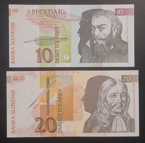 Slovenia coppia banconote - slovenia,