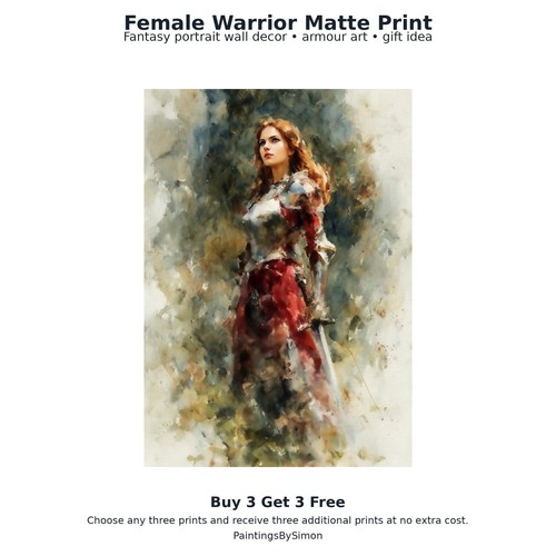 Stampa cavaliere femminile - cavaliere, su