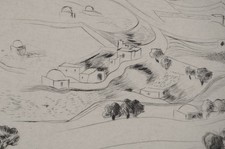 Madeleine MELSONN : Du mont Scopus, Gravure originale signée