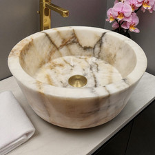 Lavabo rotondo marmo onice - lavabo,