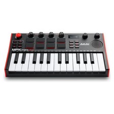 Akai Tastiera controller MPK Mini Play Mk3 Black e Red 1070015548