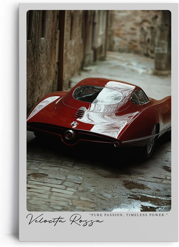 Quadro tela velocità rossa - tela,