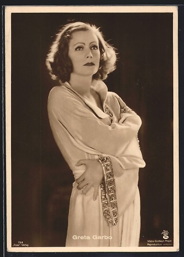 Cartolina attrice greta garbo - greta,