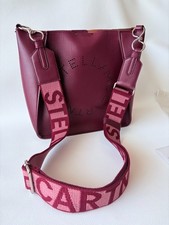 Borsa a tracolla quadrata con logo Stella McCARTNEY Stella 557906 W8542 Bordeaux