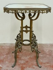 TAVOLINO IN BRONZO CON PIANO