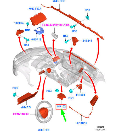 Modulo sensore sistema - , airbag