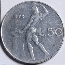 50 lire 1973 Italie Italy -
