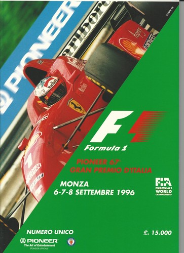 Gran premio italia 1996 - premio, f1