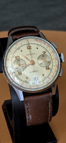 Sexima vintage cronografo 37mm - vintage,