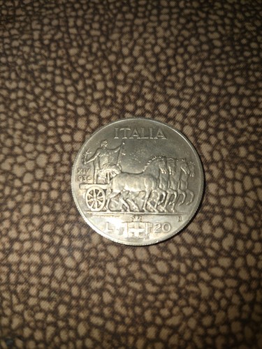 Moneta lire 1936 vittorio - 20,