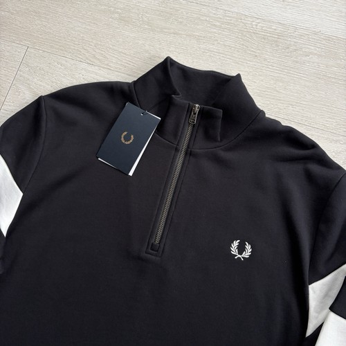 Maglione felpa mezza zip fred - zip,