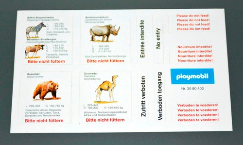 Rare vintage playmobil zoo - rare!,