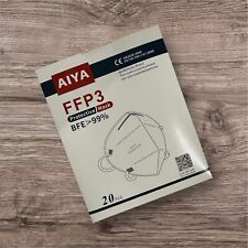 20 Mascherine FFP3 Bianche Facciali Protettive Certificate Ce Senza Valvola