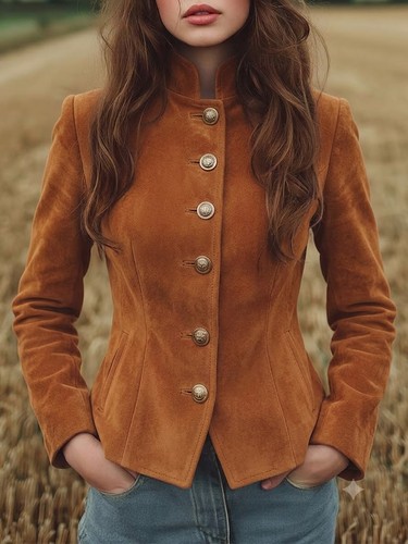 Blazer vera pelle - in,