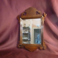 Specchio da parete con cornice in mogano Chippendale di The Bombay Company 18,5" x 12" - Usato in ottime condizioni