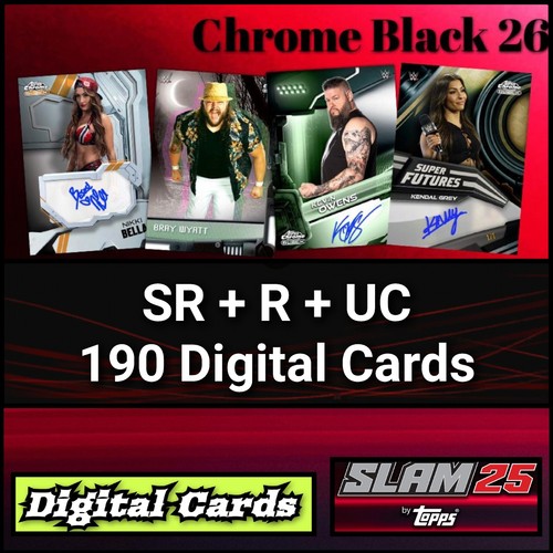 Set 190 carte topps wwe - set,