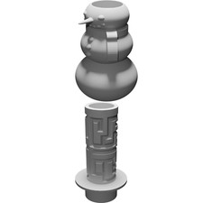 Snowman Gift Box with Removable Hat - Cash Holder Holiday Present Container