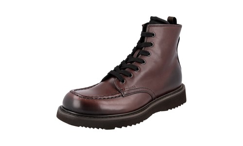 Prada leather combat boots - prada,