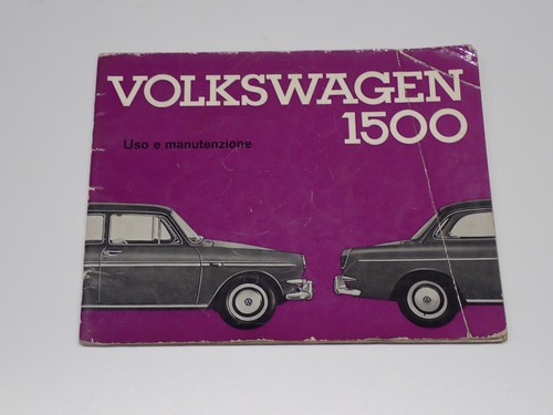 Volkswagen 1500 libretto uso - uso, e