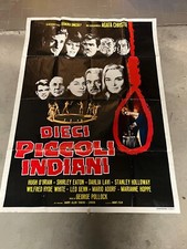 DIECI PICCOLI INDIANI-AGATA CHRISTIE  MANIFESTO LOCANDINA POSTER FILM VINTAGE