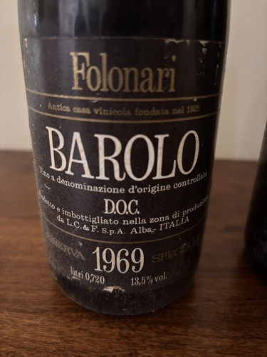Vino epoca barolo folonari - d’epoca,
