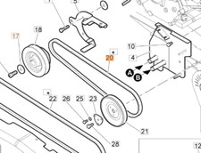 CINGHIA MOTORE PER TRINCIASARMENTI WB 50 OLEOMAC