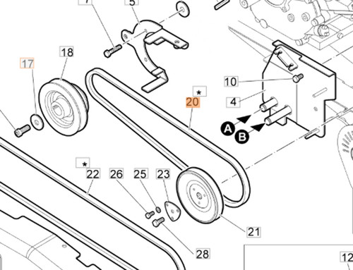 Cinghia motore per - cinghia,