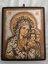 Icona Sacra Su Legno