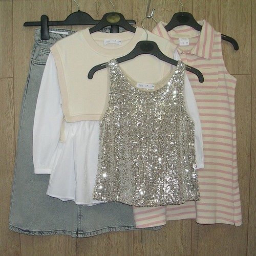 Vestito zara ragazza beige oro - vestito,