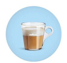 Lavazza Bicchiere Tazza Mug in vetro per A Modo Mio Desea , In black , Firma