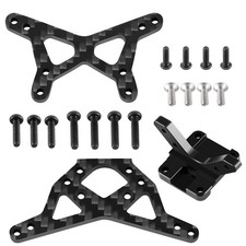 Piastra torretta ammortizzatore anteriore posteriore in fibra di carbonio supporto ala per passeggino 1/16 Losi Mini-B