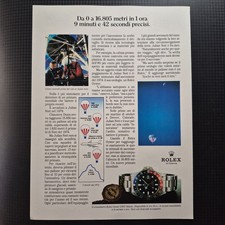 1984 #2 Rolex GMT Master (Pepsi) - Original AD Advertising Pubblicità Vintage
