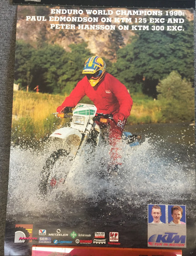 Poster ktm 125 exc - ktm, 1990