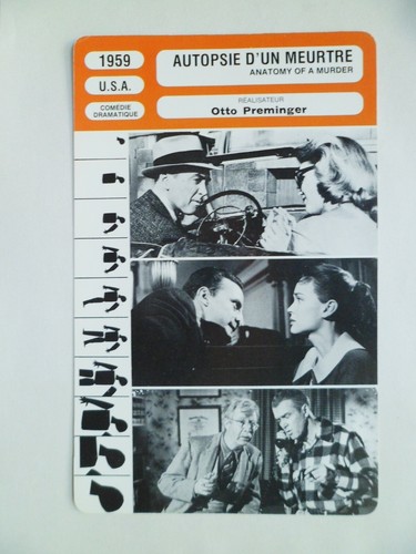 Carte fiche cinema - carte,
