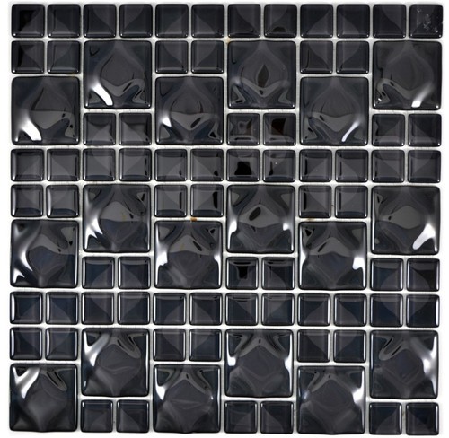 Mosaico nero specchio - mosaico,