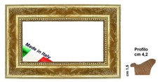 Cornice in legno oro a foglia