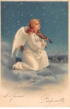 Angeli - N°84041 - Ange Portiere che Giocano Del Violino