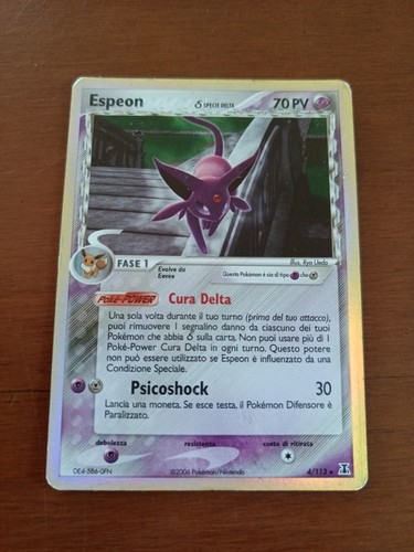 Carta pokemon espeon specie - pokemon,