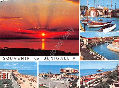 Cartolina senigallia spiaggia - cartolina,