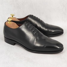 UK 10,5 - Carmina Albaladejo 910 Black Calf Wholecut Oxford Shoes Scarpe
