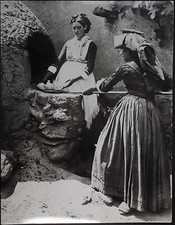 Foto vintage Sardegna Donne al forno 1890 Ft 576 - Stampa 30x24 cm