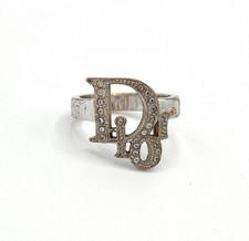Anello Dior Logo Argento
