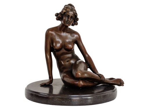 Statua bronzo donna erotica - donna,