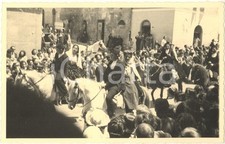 1950 ca FOLKLORE SARDEGNA Sfilata - Coppie a cavallo *Foto 14x9 cm