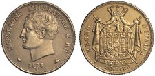 LOMBARDIA - NAPOLEONE RE D'ITALIA 20 LIRE MARENGO 1813 MILANO ORO - COPIA
