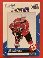 CARTOLINA HOCKEY JOE NEVERUWENDYK TEAM CANADA EUROTEL 1998 OLIMPIADI DI NAGANO CECA RARA